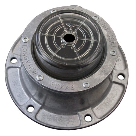 Stemco Hubcap, Wheel, Oil, W/ Hubo Window, 6 Hole, 6-3/4 Bc 347-4195